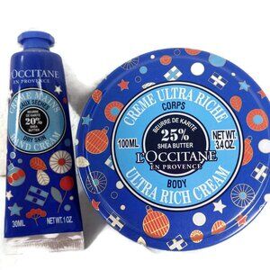 L'occitane 25% Shea Butter Rich Body Cream & 20% Shea Hand Cream Set New